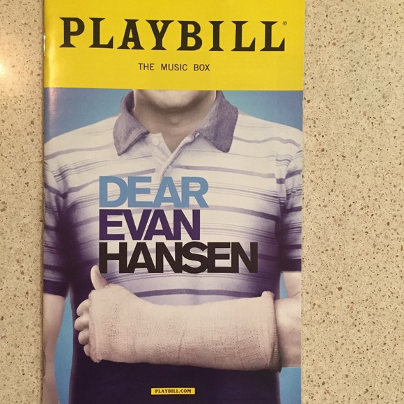 playbill other ben platt color dear evan hansen 2017 poshmark how to make a play bill